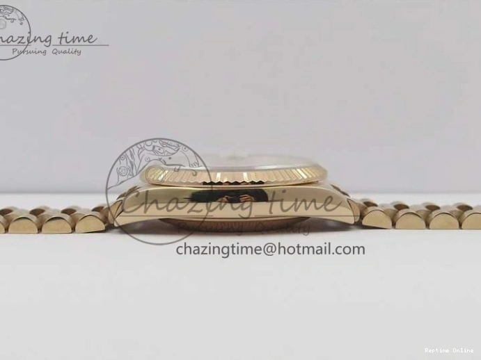 0111 Sophisticated Day-Date 36 RG 128239 Bp Maker Best Edition Silver Dial on RG President Bracelet 3132